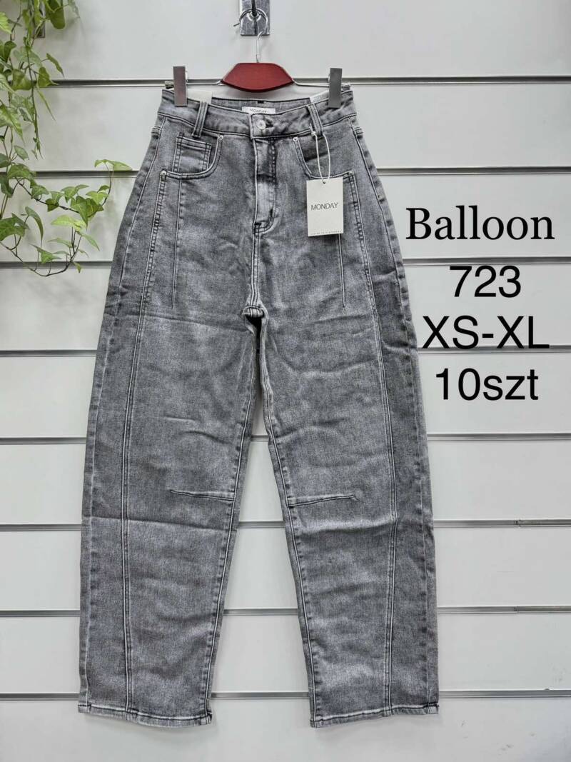 Spodnie damskie jeansy Roz XS-XL, 1 Kolor Paczka 10 szt
